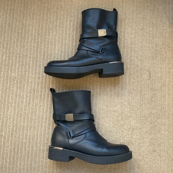 Dkny Shoes - DKNY Spring/Fall Leather Ankle Boots, Black, 8.5.